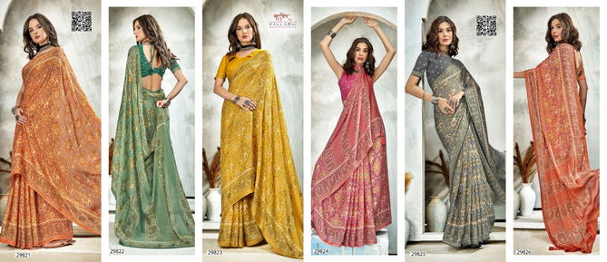 Naila Vol 2 By Vallabhi Swarovski Work Brasso Sarees Wholesale Shop In Surat